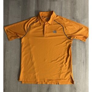 Auburn University Under Armour Loose Heat Gear Performance Polo, Orange, Men's M
